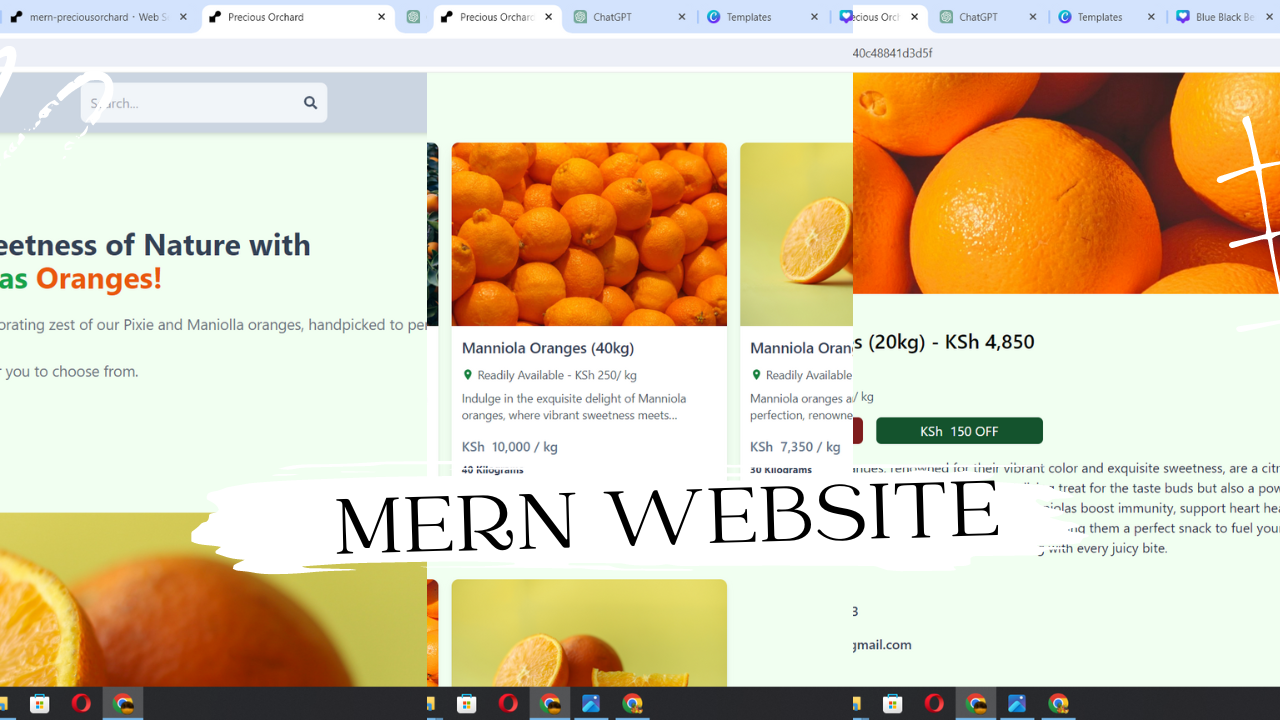 Fruits Sellings MERN Website